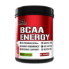 Suplemento BCAA Energy de Evlution Nutrition en sabor cereza-lima. Contiene 5 g de BCAAs premium por porción, diseñado para mejorar la energía, el enfoque mental y el soporte de recuperación. Ideal para usar en cualquier momento del día, es libre de gluten y ofrece 65 porciones por envase. Perfecto para atletas y entusiastas del fitness que buscan optimizar su rendimiento y recuperación.