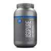 Envase de proteína en polvo Isopure de sabor vainilla cremosa, que ofrece 25 gramos de proteína por porción y es libre de carbohidratos. Ideal para quienes buscan complementar su dieta con una fuente de proteína de alta calidad, perfecta para el desarrollo muscular y la recuperación post-entrenamiento. Este producto es apto para dietas bajas en carbohidratos y se presenta en un formato práctico y fácil de usar.