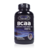 Suplemento de BCAA en frasco negro de 300 gramos, ideal para el desarrollo muscular y la recuperación. Contiene 3000 mg de aminoácidos de cadena ramificada por porción. Ayuda a prevenir la degradación muscular y mejora el rendimiento durante el ejercicio. Producto de Hitec Nutrition, fabricado en Canadá. Perfecto para atletas y personas activas que buscan optimizar su entrenamiento.