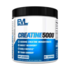Suplemento de creatina monohidratada Evlution Nutrition Creatine 5000, con 5000 mg por porción, diseñado para mejorar la recuperación, aumentar la masa muscular y potenciar el rendimiento en entrenamientos. Presentado en un envase de 300 gramos, sin sabor, ideal para mezclar con otras bebidas. Contiene 60 porciones, perfecto para quienes buscan optimizar sus resultados en el gimnasio.