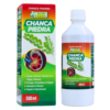 Suplemento natural Chanca Piedra de Chanca Pharma, presentado en un envase de 500 ml. Este producto ayuda a eliminar cálculos de la vejiga y riñones, protege y desintoxica el hígado, aumenta la función renal y regula la hipertensión. Ideal para quienes buscan un apoyo natural en la salud urinaria y hepática.