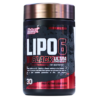 Suplemento Lipo 6 Black Ultra Concentrate de Nutrex, diseñado para la quema de grasa y la termogénesis. Este producto viene en un envase de 30 cápsulas líquidas de acción rápida, ideal para quienes buscan potenciar su metabolismo y alcanzar sus objetivos de pérdida de peso. Lipo 6 es conocido por su fórmula potente que ayuda a aumentar la energía y la concentración durante el entrenamiento. Perfecto para quienes desean un apoyo adicional en su régimen de fitness.