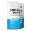 Saco de 100% Pure Whey de BioTech USA, proteína de suero en polvo. Contiene aislado, glutamina, BCAA y bromelina. Ideal para quienes buscan aumentar masa muscular y mejorar la recuperación. Sin aditivos ni conservantes, gluten y lactosa free. Presentación de 1000 gramos.