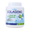 Envase de colágeno hidrolizado de la marca Ariadne, que incluye cloruro de magnesio. El producto se presenta en un bote de 400 g, destacando sus beneficios para la salud de la piel, articulaciones y huesos. Ideal para quienes buscan mejorar su bienestar físico y nutricional.