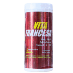 Suplemento vitamínico Vita Francesa en envase de 700 gramos, enriquecido con Omega 3, 6 y 9, sulfatado ferroso y vitaminas A, C y B12. Ideal para mejorar la salud y el bienestar.