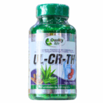 Suplemento nutricional UL-CR-TH de Quality Life en cápsulas, diseñado para optimizar la salud del sistema urinario y la función renal. Contiene ingredientes naturales como aloe vera y extracto de sangre de drago, que apoyan la salud general. Cada frasco incluye 100 unidades de 450 mg. Ideal para quienes buscan mejorar su bienestar y mantener un estilo de vida saludable.