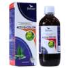 Frasco de 500 ml de Active-Colon de la marca Bosser, un suplemento natural diseñado para promover la salud digestiva. El envase incluye ingredientes como aloe vera y extractos de plantas que ayudan en la limpieza del colon. Ideal para quienes buscan mejorar su bienestar intestinal de manera natural. Presenta un diseño atractivo y moderno, con información clara sobre sus beneficios y modo de uso.