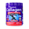 Envase de colágeno Esnatura, producto original americano, que contiene magnesio y vitamina C. El colágeno es hidrolizado y se presenta en polvo de 300 gramos. Incluye nutrientes adicionales como ácido hialurónico, glucosamina, biotina y vitamina D. Ideal para mejorar la salud de articulaciones, piel y cabello. Precio de 40.00.