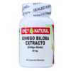 Frasco de extracto de Ginkgo Biloba de la marca Only Natural, que contiene 60 cápsulas blandas de 60 mg cada una. Este suplemento es conocido por sus beneficios potenciales en la salud cognitiva y la circulación. Ideal para quienes buscan mejorar su memoria y concentración de manera natural.