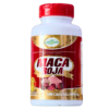 Suplemento de maca roja en cápsulas, con 100 unidades de 450 mg cada una. Este producto natural es conocido por sus beneficios energizantes y nutritivos, ideal para mejorar la vitalidad y el bienestar general. La maca roja es rica en vitaminas y minerales, y se utiliza tradicionalmente para aumentar la resistencia y el equilibrio hormonal. Perfecto para quienes buscan un complemento saludable en su dieta.