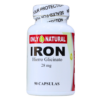 Suplemento de hierro glicinato de 28 mg en cápsulas, presentado en un frasco de 90 unidades. Este producto de Only Natural está diseñado para apoyar la salud y prevenir deficiencias de hierro. Ideal para quienes buscan una fuente natural y efectiva de hierro, contribuyendo al bienestar general.