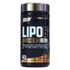 Suplemento LIPO 6 Hers Ultra Concentrado de Nutrex, diseñado para mujeres que buscan apoyo en la pérdida de peso y aumento de energía. Contiene 60 cápsulas que ayudan a mejorar el metabolismo y la concentración. Ideal para complementar un estilo de vida activo y saludable.