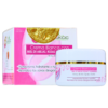 Crema Blanca con miel de abejas y rosas, presentada en un frasco de 250 ml. Este producto está diseñado para humectar, hidratar y nutrir la piel, revitalizando las zonas deshidratadas. Ideal para todo tipo de piel, su fórmula combina ingredientes naturales que favorecen la suavidad y elasticidad de la piel. Perfecta para el uso diario, su presentación incluye una caja atractiva que resalta sus propiedades.
