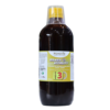 Botella de 500 ml de Silver Vitality de Novalife, un suplemento alimenticio que combina ingredientes naturales para potenciar la salud y el bienestar. Ideal para quienes buscan mejorar su vitalidad y energía diaria. Presenta un diseño atractivo con etiqueta informativa y tapa amarilla.