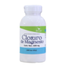 Botella de cloruro de magnesio de la marca Bosser, que contiene 100 cápsulas de 600 mg cada una. Este suplemento alimenticio es conocido por sus beneficios en la salud, incluyendo el soporte del sistema nervioso y la regulación de funciones musculares. Ideal para quienes buscan mejorar su bienestar general a través de la suplementación de magnesio.