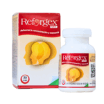Suplemento Reforgex para mejorar la concentración y memoria, presentado en un envase de 30 cápsulas. Ideal para estudiantes y profesionales que buscan potenciar su rendimiento cognitivo. La caja muestra ilustraciones de perfiles humanos, simbolizando el enfoque en la salud mental y el bienestar. Reforgex es una opción efectiva para quienes desean optimizar su capacidad de concentración y memoria en su día a día.