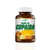 Frasco de aceite de copaiba en cápsulas, con 90 unidades de 600 mg cada una. Este suplemento natural es conocido por sus propiedades antiinflamatorias y antioxidantes, ideal para mejorar la salud general. El aceite de copaiba se extrae de la resina de los árboles de copaiba, siendo utilizado en la medicina tradicional. Perfecto para quienes buscan alternativas naturales para el bienestar.