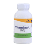 Botella de vitamina C de 1000 mg de la marca Bosser, contiene 180 cápsulas. Suplemento alimenticio para fortalecer el sistema inmunológico y mejorar la salud general.