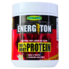 Envase de proteína Energton de 500 g con sabor a vainilla, elaborado a base de 100% suero de leche. Ideal para deportistas y personas activas que buscan aumentar su ingesta de proteínas de alta calidad. Perfecto para mezclar en batidos o recetas saludables.