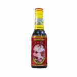 Botella de jarabe natural de 320 ml, etiquetada como 