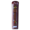 Botella de mascarilla matizante de chocolate de la marca Nuisine. Este producto está diseñado para nutrir y suavizar el cabello, proporcionando un acabado brillante y sedoso. Ideal para cabellos teñidos o con mechas, ayuda a mantener el color y a reducir el frizz. Su fórmula enriquecida con ingredientes naturales promete resultados visibles desde la primera aplicación.