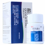 Suplemento Qianletong en tabletas, presentado en un frasco blanco con tapa, acompañado de su caja original. El producto contiene 100 tabletas y está diseñado para apoyar la salud general. Ideal para quienes buscan alternativas naturales. La caja incluye información sobre ingredientes y modo de uso, destacando su origen y beneficios.