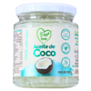 Tarro de aceite de coco Eco Love, 100% extra virgen y prensado en frío. Contiene 190 ml. Ideal para cocinar, hidratar la piel y el cabello. Producto natural y saludable, libre de aditivos.