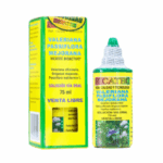 Frasco de Valeriana y Pasiflora Mejorana de Vicateto, presenta una solución oral de 75 ml. El producto está diseñado para promover la relajación y el bienestar. Ideal para quienes buscan alternativas naturales para el manejo del estrés y la ansiedad. Envase de color amarillo con información clara sobre sus ingredientes y beneficios. Disponible sin receta médica.