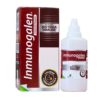 Imagen de Inmunogalen, un concentrado diseñado para mejorar el sistema inmune. Se presenta en un envase de 60 ml, acompañado de su caja. Este producto destaca por su calidad farmacéutica y es ideal para fortalecer las defensas del organismo.
