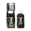 Botella de aceite puro de rosa mosqueta silvestre de 30 ml, presentada en un envase oscuro con tapa blanca. Ideal para el cuidado de la piel, este aceite es conocido por sus propiedades regenerativas y nutritivas. Perfecto para hidratar y mejorar la apariencia de cicatrices y arrugas. Se muestra junto a su caja de presentación, destacando su calidad natural y beneficios cosméticos.