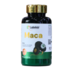 Suplemento de maca Labimac en frasco de 120 tabletas de 500 mg. Este producto natural es conocido por sus beneficios energizantes y para mejorar el rendimiento físico. Ideal para personas activas que buscan aumentar su vitalidad y bienestar general.