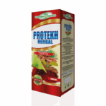 Envase de Protekh Herbal, un suplemento natural en presentación líquida de 500 ml. Diseñado para mejorar la salud y el bienestar, este producto combina extractos herbales que promueven el equilibrio del organismo. Ideal para quienes buscan alternativas naturales para el cuidado personal.