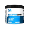 Suplemento de creatina monohidratada Creatine5000 de EVL, con 5000 mg por porción. Ideal para mejorar la recuperación muscular, aumentar masa muscular y potenciar el rendimiento en entrenamientos. Presentación en tarro de 300 g, suficiente para 30 porciones. Sin sabor, apto para mezclar con otras bebidas.