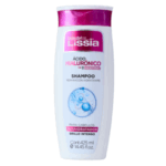 Champú Lissia con ácido hialurónico, formulado para la reparación e hidratación de cabellos deshidratados. Presentación de 425 ml, ideal para proporcionar brillo intenso y suavidad al cabello. Perfecto para quienes buscan un tratamiento efectivo para mejorar la salud capilar.