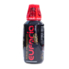 Botella de bebida energizante Euforia de 500 ml. Contiene ingredientes naturales como guaraná y ginseng, diseñados para proporcionar un impulso de energía. Ideal para aumentar la concentración y mejorar el rendimiento físico. Presenta un diseño moderno y atractivo, con una tapa roja distintiva. Perfecta para quienes buscan una opción energética sin aditivos artificiales.