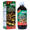 Suplemento nutricional Calaguala de 500 ml, presentado en botella y caja. Contiene ingredientes naturales y está enriquecido con vitaminas. Ideal para promover la salud y el bienestar. Producto de la marca Más Salud, enfocado en el cuidado integral del organismo.