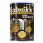 Polvo para preparar bebida a base de proteína vegetal Solmik's sabor chocolate en envase de 500 g. Ideal para quienes buscan una alternativa nutritiva y deliciosa. Contiene ingredientes como PVP, soya, cebada y chocho, ofreciendo una opción saludable para batidos y smoothies. Perfecto para deportistas y personas con dietas vegetarianas o veganas.