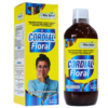 Cordial Floral de Más Salud es un complemento nutricional en presentación líquida de 500 ml, diseñado para contribuir al bienestar emocional y físico. La imagen muestra el envase del producto con un diseño colorido y una etiqueta informativa. Ideal para quienes buscan un apoyo natural en situaciones de estrés o malestar, este producto resalta por su fórmula única y su eficacia comprobada.