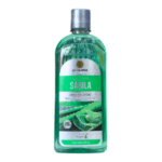 Botella de shampoo de 500 ml de La Colmena, formulado con extracto de sábila, ideal para cabellos secos. Su composición nutritiva ayuda a hidratar y revitalizar el cabello, dejándolo suave y manejable. Presenta un diseño atractivo y moderno, con etiqueta verde que destaca sus ingredientes naturales. Perfecto para quienes buscan un cuidado capilar efectivo y saludable.