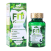 Suplemento nutricional FIT tea en cápsulas de Green Life, que combina Garcinia Cambogia, té verde, L-carnitina, colina, cafeína y vitamina B12. Ideal para quienes buscan apoyo en la pérdida de peso y aumento de energía. Presentado en un envase verde con tapa dorada y caja informativa.