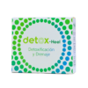 Caja de detoxificación y drenaje Detox-Heel, diseñada para promover la salud y el bienestar. Este producto se enfoca en la desintoxicación del organismo, ayudando a eliminar toxinas y mejorar el funcionamiento del sistema. Ideal para quienes buscan un enfoque natural para la salud.