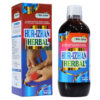 Suplemento alimenticio Hur-Izhan Herbal de 500 ml, diseñado para mejorar la salud y bienestar. Este producto, presentado en un envase atractivo, está formulado con ingredientes naturales que favorecen la concentración y el rendimiento físico. Ideal para quienes buscan un apoyo en su estilo de vida saludable.