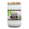 Frasco de aceite de coco de la marca Wayra Mikuna, un producto alimenticio funcional. El envase de vidrio muestra un diseño atractivo con una etiqueta que destaca sus beneficios naturales. Ideal para cocinar, cuidar la piel y el cabello, este aceite de coco es un elemento versátil en la cocina saludable. Su presentación es de 500 ml, lo que lo convierte en una opción práctica para el uso diario.