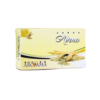Jabón de avena de la marca AROMMA, presentado en una caja amarilla con detalles en verde y dorado. Este producto está diseñado para la limpieza y cuidado de la piel, aprovechando las propiedades hidratantes y exfoliantes de la avena. Ideal para todo tipo de piel, especialmente la piel sensible.