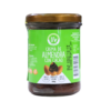 Crema de almendra con cacao en frasco de vidrio de 320g. Ideal para untar en tostadas, pancakes o como ingrediente en batidos. Producto vegano, libre de gluten y lactosa, perfecto para quienes buscan una alternativa saludable y deliciosa. Etiqueta color verde que destaca sus beneficios nutricionales.
