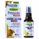 Spray de propóleo Propolis Forte de Nature's Garden, un suplemento nutricional que combina vitamina C, propóleo y equinácea. Ayuda a mejorar el sistema inmunológico y protege las células del daño oxidativo. Presentado en un práctico envase de spray de 30 ml, ideal para un uso diario y fácil aplicación.