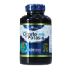 Suplemento de Citrato de Potasio de 1000 mg en cápsulas blandas, con un total de 100 unidades por envase. Ideal para apoyar la salud muscular y la función nerviosa. Producto de calidad, elaborado bajo estándares BPM. Perfecto para quienes buscan un complemento mineral en su dieta.