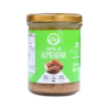 Frasco de crema de almendra de 200 gramos, con etiqueta verde que destaca sus características como libre de gluten, sin azúcar y sin lactosa. Ideal para untar o añadir a batidos, esta crema es una opción saludable y deliciosa para quienes buscan alternativas nutritivas.