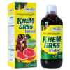 Suplemento herbal Khem-Grss de 500 ml, diseñado para mejorar la salud y el bienestar. Presentado en un envase atractivo, incluye ingredientes naturales que promueven la detoxificación y el equilibrio del organismo. Ideal para quienes buscan un complemento en su dieta.
