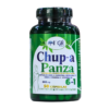 Suplemento dietético Chup-a Panza en frasco de 50 cápsulas. Cada cápsula contiene 600 mg de ingredientes como el extracto de alcachofa, L-carnitina, té verde, vitamina C y vitamina B6, formulado para ayudar en la pérdida de peso y el control del apetito. Ideal para quienes buscan un apoyo adicional en su rutina de salud y bienestar.